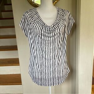 Milano Cap Sleeve Cowl Neck Top